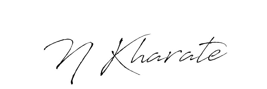 Make a beautiful signature design for name N Kharate. Use this online signature maker to create a handwritten signature for free. N Kharate signature style 6 images and pictures png