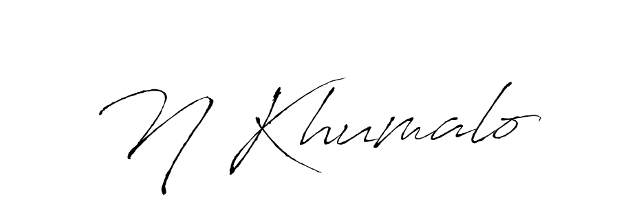 You should practise on your own different ways (Antro_Vectra) to write your name (N Khumalo) in signature. don't let someone else do it for you. N Khumalo signature style 6 images and pictures png