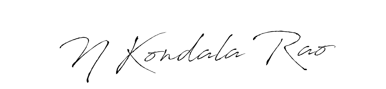 Make a beautiful signature design for name N Kondala Rao. With this signature (Antro_Vectra) style, you can create a handwritten signature for free. N Kondala Rao signature style 6 images and pictures png