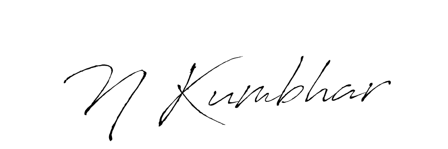 You should practise on your own different ways (Antro_Vectra) to write your name (N Kumbhar) in signature. don't let someone else do it for you. N Kumbhar signature style 6 images and pictures png