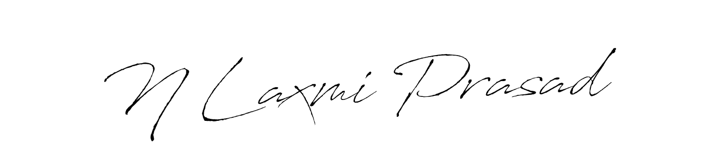 Use a signature maker to create a handwritten signature online. With this signature software, you can design (Antro_Vectra) your own signature for name N Laxmi Prasad. N Laxmi Prasad signature style 6 images and pictures png