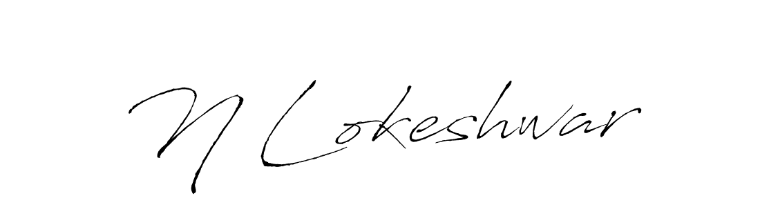 It looks lik you need a new signature style for name N Lokeshwar. Design unique handwritten (Antro_Vectra) signature with our free signature maker in just a few clicks. N Lokeshwar signature style 6 images and pictures png