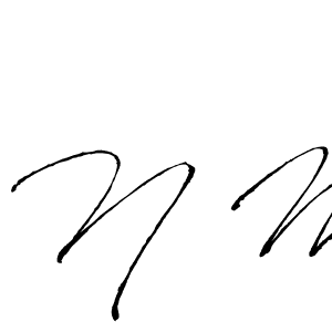 Design your own signature with our free online signature maker. With this signature software, you can create a handwritten (Antro_Vectra) signature for name N M. N M signature style 6 images and pictures png