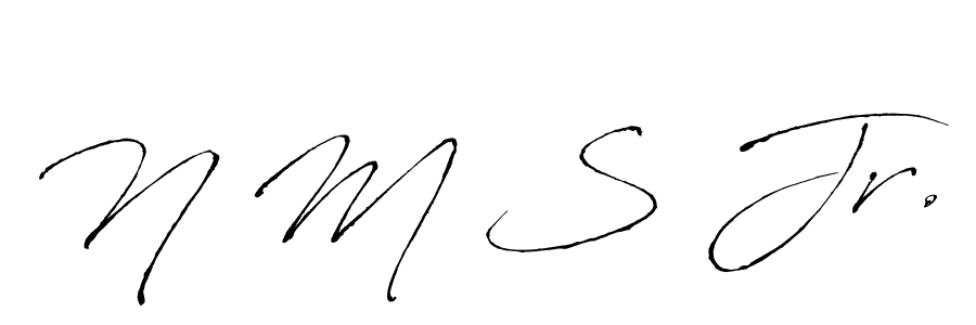 How to Draw N M S Jr. signature style? Antro_Vectra is a latest design signature styles for name N M S Jr.. N M S Jr. signature style 6 images and pictures png