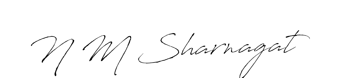 You should practise on your own different ways (Antro_Vectra) to write your name (N M Sharnagat) in signature. don't let someone else do it for you. N M Sharnagat signature style 6 images and pictures png