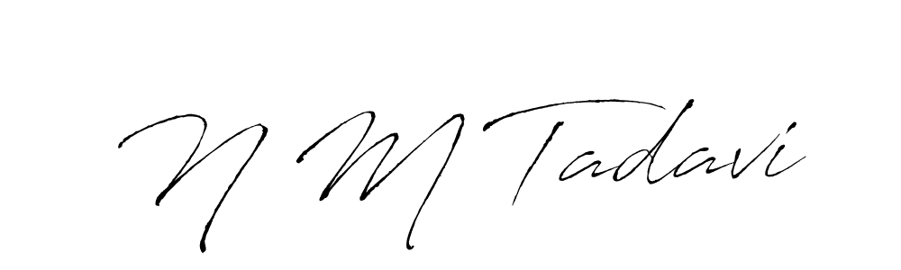 You can use this online signature creator to create a handwritten signature for the name N M Tadavi. This is the best online autograph maker. N M Tadavi signature style 6 images and pictures png