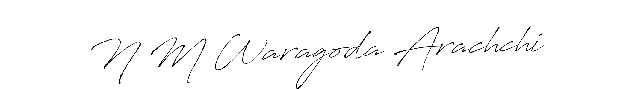 Also we have N M Waragoda Arachchi name is the best signature style. Create professional handwritten signature collection using Antro_Vectra autograph style. N M Waragoda Arachchi signature style 6 images and pictures png
