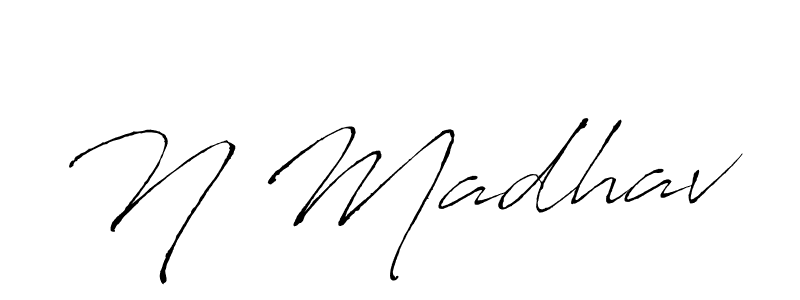 How to Draw N Madhav signature style? Antro_Vectra is a latest design signature styles for name N Madhav. N Madhav signature style 6 images and pictures png