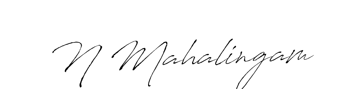 How to make N Mahalingam signature? Antro_Vectra is a professional autograph style. Create handwritten signature for N Mahalingam name. N Mahalingam signature style 6 images and pictures png