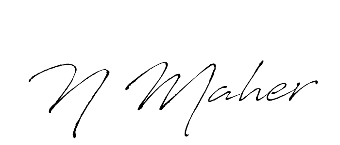 You can use this online signature creator to create a handwritten signature for the name N Maher. This is the best online autograph maker. N Maher signature style 6 images and pictures png