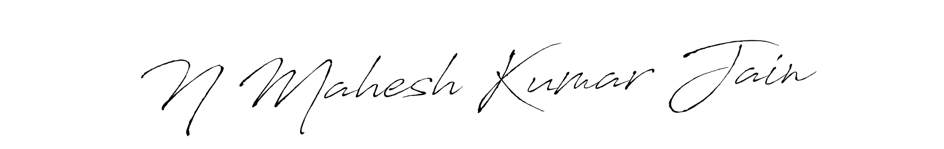 Design your own signature with our free online signature maker. With this signature software, you can create a handwritten (Antro_Vectra) signature for name N Mahesh Kumar Jain. N Mahesh Kumar Jain signature style 6 images and pictures png