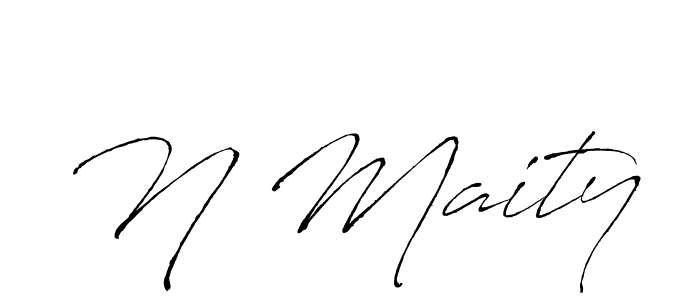 Once you've used our free online signature maker to create your best signature Antro_Vectra style, it's time to enjoy all of the benefits that N Maity name signing documents. N Maity signature style 6 images and pictures png