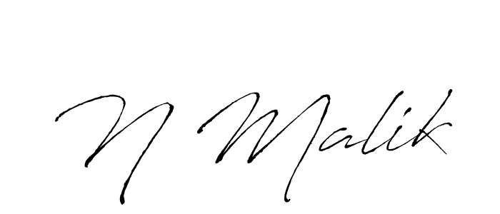 N Malik stylish signature style. Best Handwritten Sign (Antro_Vectra) for my name. Handwritten Signature Collection Ideas for my name N Malik. N Malik signature style 6 images and pictures png