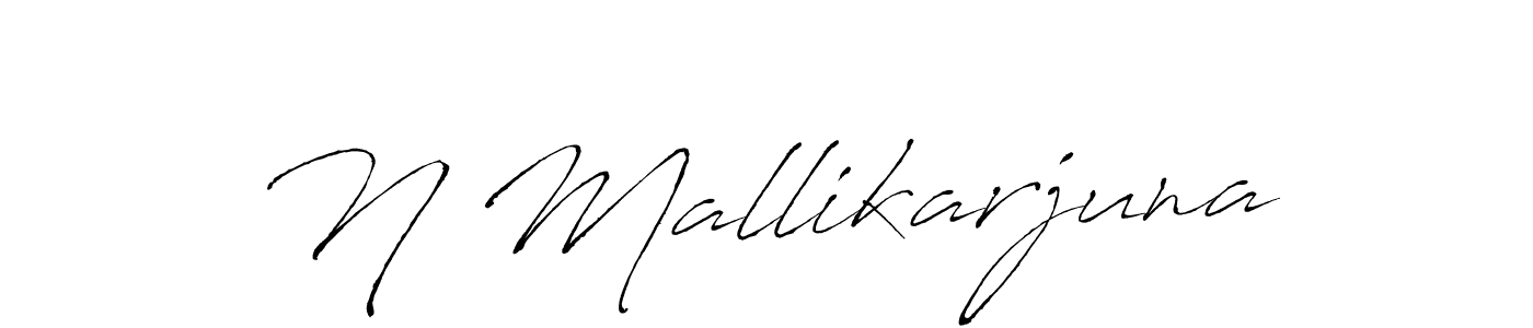 How to make N Mallikarjuna name signature. Use Antro_Vectra style for creating short signs online. This is the latest handwritten sign. N Mallikarjuna signature style 6 images and pictures png