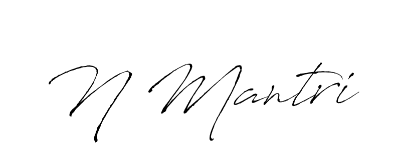 Here are the top 10 professional signature styles for the name N Mantri. These are the best autograph styles you can use for your name. N Mantri signature style 6 images and pictures png