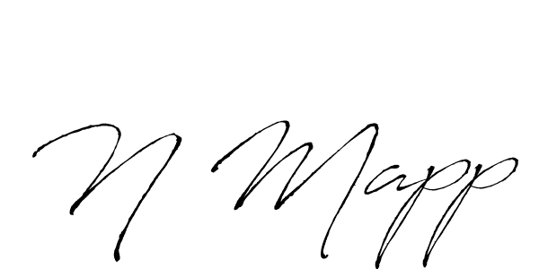 Best and Professional Signature Style for N Mapp. Antro_Vectra Best Signature Style Collection. N Mapp signature style 6 images and pictures png