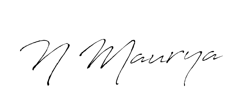 How to make N Maurya signature? Antro_Vectra is a professional autograph style. Create handwritten signature for N Maurya name. N Maurya signature style 6 images and pictures png