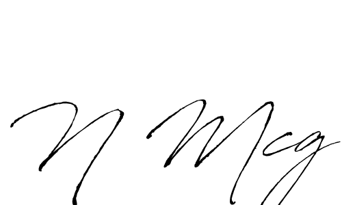 Make a beautiful signature design for name N Mcg. With this signature (Antro_Vectra) style, you can create a handwritten signature for free. N Mcg signature style 6 images and pictures png