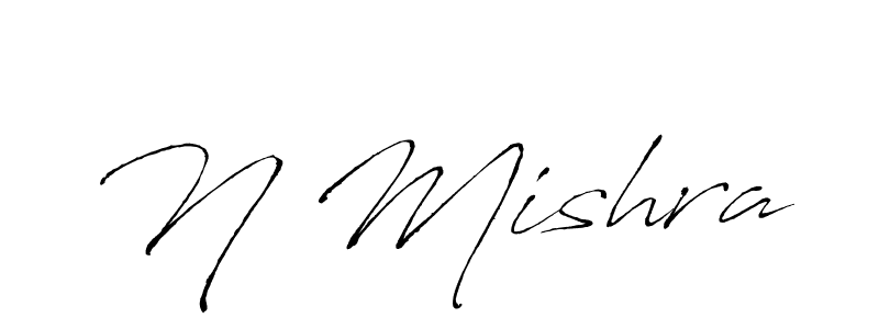 Use a signature maker to create a handwritten signature online. With this signature software, you can design (Antro_Vectra) your own signature for name N Mishra. N Mishra signature style 6 images and pictures png