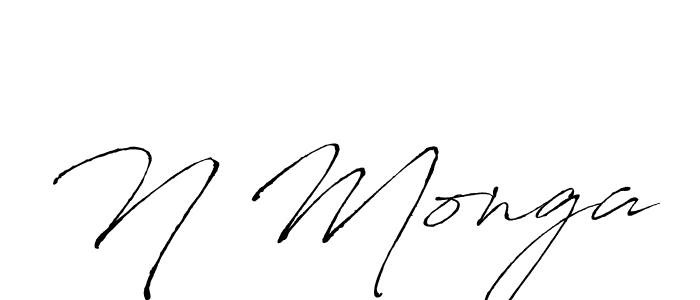 Antro_Vectra is a professional signature style that is perfect for those who want to add a touch of class to their signature. It is also a great choice for those who want to make their signature more unique. Get N Monga name to fancy signature for free. N Monga signature style 6 images and pictures png