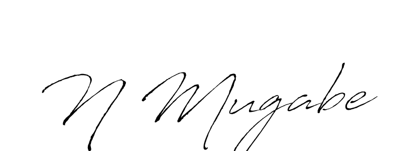 N Mugabe stylish signature style. Best Handwritten Sign (Antro_Vectra) for my name. Handwritten Signature Collection Ideas for my name N Mugabe. N Mugabe signature style 6 images and pictures png