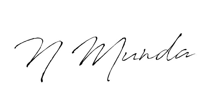if you are searching for the best signature style for your name N Munda. so please give up your signature search. here we have designed multiple signature styles  using Antro_Vectra. N Munda signature style 6 images and pictures png