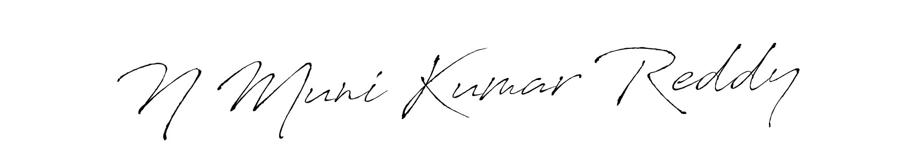 You should practise on your own different ways (Antro_Vectra) to write your name (N Muni Kumar Reddy) in signature. don't let someone else do it for you. N Muni Kumar Reddy signature style 6 images and pictures png