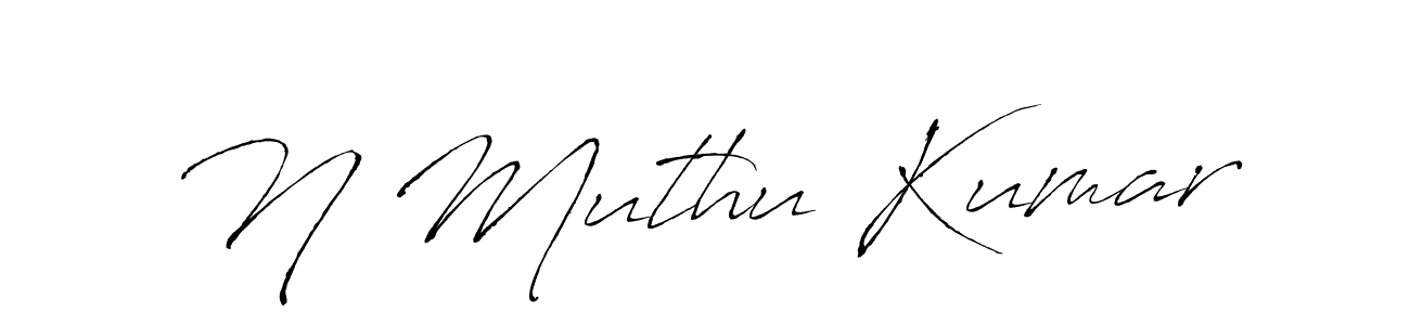 Similarly Antro_Vectra is the best handwritten signature design. Signature creator online .You can use it as an online autograph creator for name N Muthu Kumar. N Muthu Kumar signature style 6 images and pictures png