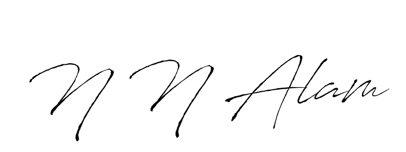 It looks lik you need a new signature style for name N N Alam. Design unique handwritten (Antro_Vectra) signature with our free signature maker in just a few clicks. N N Alam signature style 6 images and pictures png