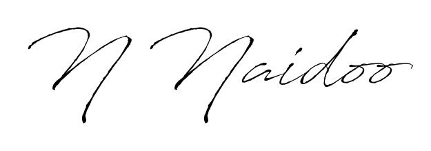 A modern signature idea for name N Naidoo using Antro_Vectra font. Clean strokes and elegant curves make it stand out instantly. N Naidoo signature style 6 images and pictures png