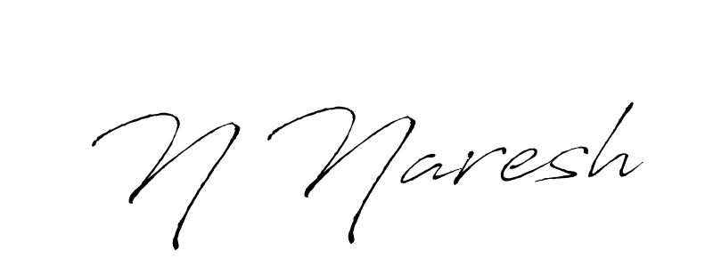 Best and Professional Signature Style for N Naresh. Antro_Vectra Best Signature Style Collection. N Naresh signature style 6 images and pictures png