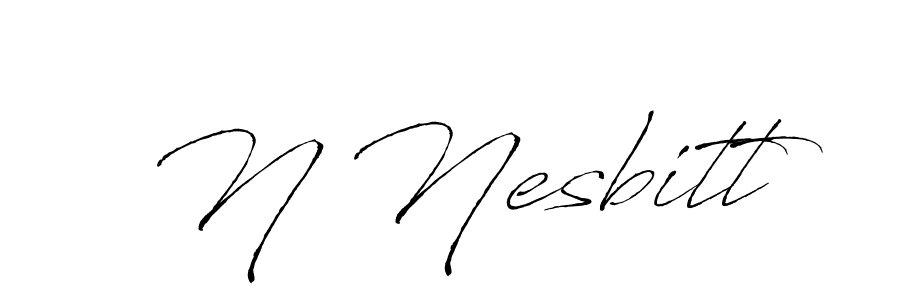 The best way (Antro_Vectra) to make a short signature is to pick only two or three words in your name. The name N Nesbitt include a total of six letters. For converting this name. N Nesbitt signature style 6 images and pictures png