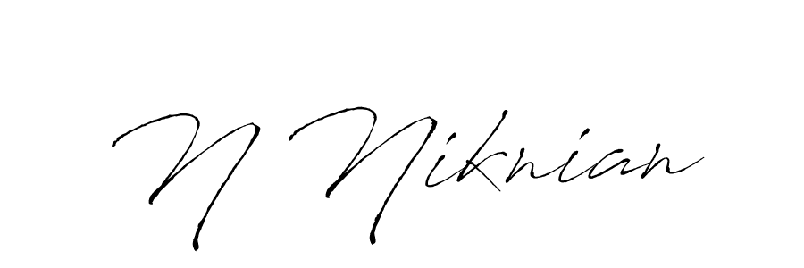 This is the best signature style for the N Niknian name. Also you like these signature font (Antro_Vectra). Mix name signature. N Niknian signature style 6 images and pictures png