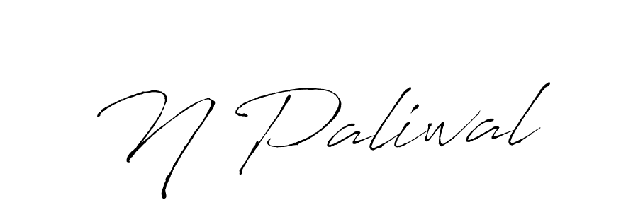 Make a beautiful signature design for name N Paliwal. With this signature (Antro_Vectra) style, you can create a handwritten signature for free. N Paliwal signature style 6 images and pictures png