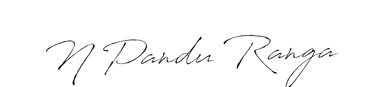 Create a beautiful signature design for name N Pandu Ranga. With this signature (Antro_Vectra) fonts, you can make a handwritten signature for free. N Pandu Ranga signature style 6 images and pictures png