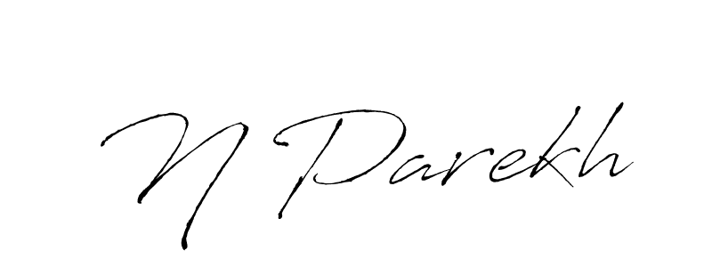You should practise on your own different ways (Antro_Vectra) to write your name (N Parekh) in signature. don't let someone else do it for you. N Parekh signature style 6 images and pictures png