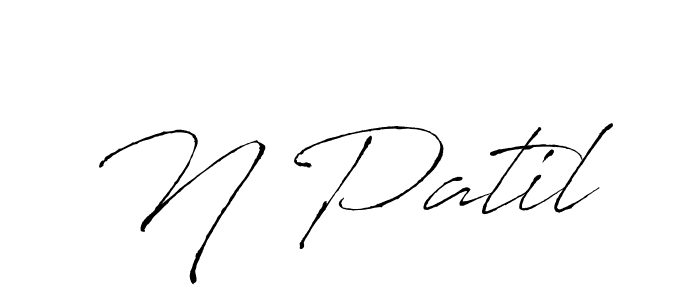 Use a signature maker to create a handwritten signature online. With this signature software, you can design (Antro_Vectra) your own signature for name N Patil. N Patil signature style 6 images and pictures png