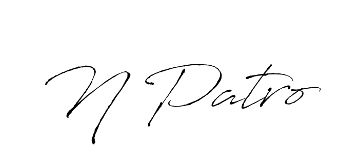 N Patro stylish signature style. Best Handwritten Sign (Antro_Vectra) for my name. Handwritten Signature Collection Ideas for my name N Patro. N Patro signature style 6 images and pictures png