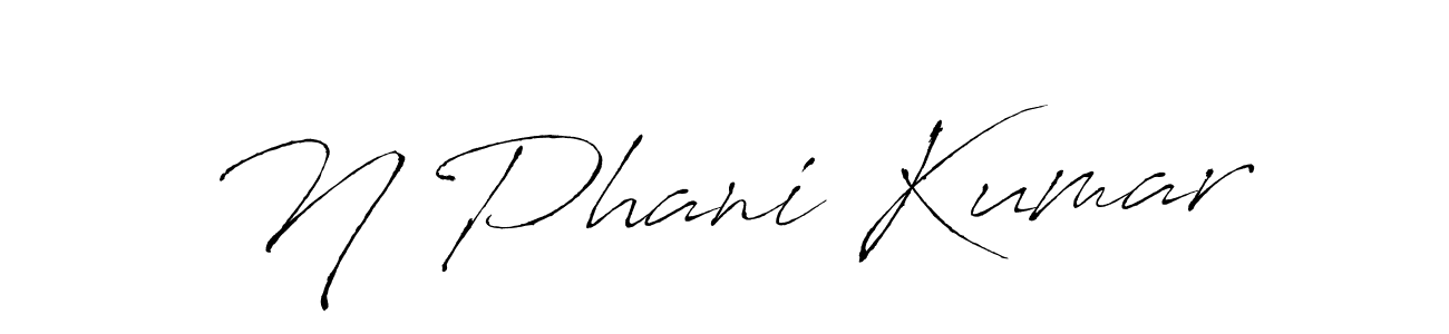 How to make N Phani Kumar name signature. Use Antro_Vectra style for creating short signs online. This is the latest handwritten sign. N Phani Kumar signature style 6 images and pictures png