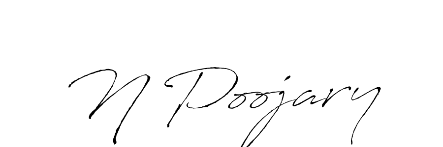 Once you've used our free online signature maker to create your best signature Antro_Vectra style, it's time to enjoy all of the benefits that N Poojary name signing documents. N Poojary signature style 6 images and pictures png