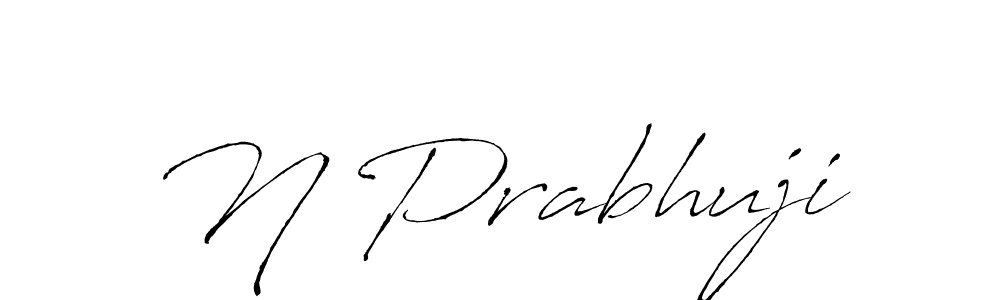 N Prabhuji stylish signature style. Best Handwritten Sign (Antro_Vectra) for my name. Handwritten Signature Collection Ideas for my name N Prabhuji. N Prabhuji signature style 6 images and pictures png