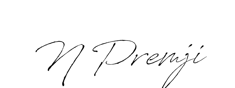 Use a signature maker to create a handwritten signature online. With this signature software, you can design (Antro_Vectra) your own signature for name N Premji. N Premji signature style 6 images and pictures png