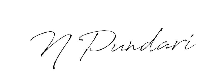 You should practise on your own different ways (Antro_Vectra) to write your name (N Pundari) in signature. don't let someone else do it for you. N Pundari signature style 6 images and pictures png