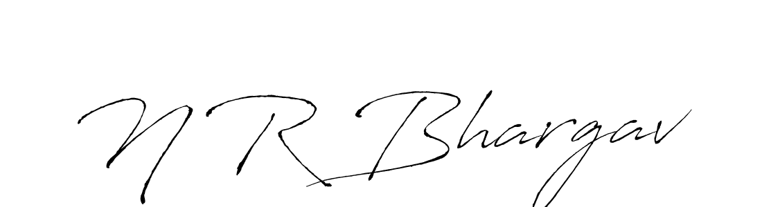The best way (Antro_Vectra) to make a short signature is to pick only two or three words in your name. The name N R Bhargav include a total of six letters. For converting this name. N R Bhargav signature style 6 images and pictures png