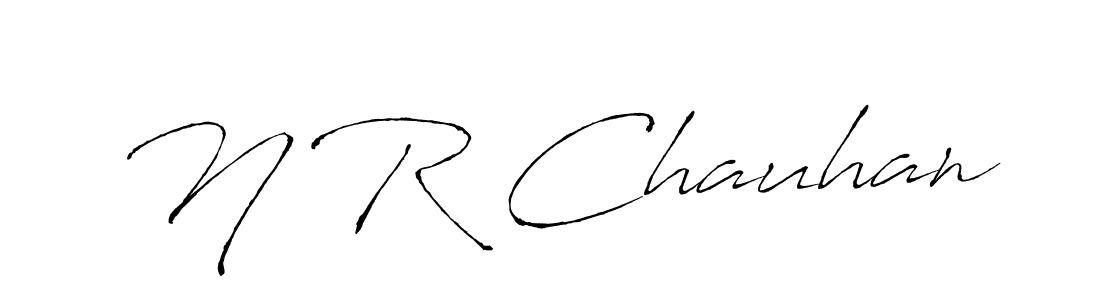 You should practise on your own different ways (Antro_Vectra) to write your name (N R Chauhan) in signature. don't let someone else do it for you. N R Chauhan signature style 6 images and pictures png