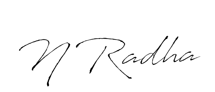 It looks lik you need a new signature style for name N Radha. Design unique handwritten (Antro_Vectra) signature with our free signature maker in just a few clicks. N Radha signature style 6 images and pictures png