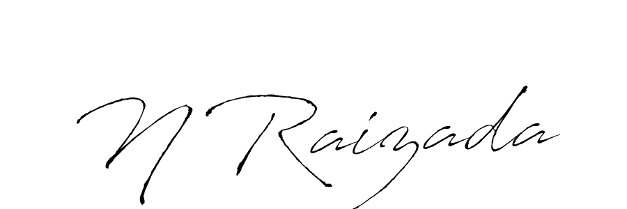 The best way (Antro_Vectra) to make a short signature is to pick only two or three words in your name. The name N Raizada include a total of six letters. For converting this name. N Raizada signature style 6 images and pictures png