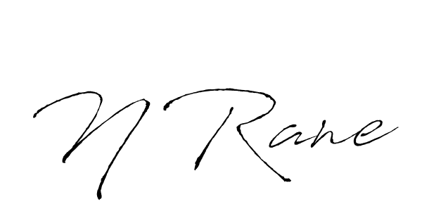 How to make N Rane signature? Antro_Vectra is a professional autograph style. Create handwritten signature for N Rane name. N Rane signature style 6 images and pictures png