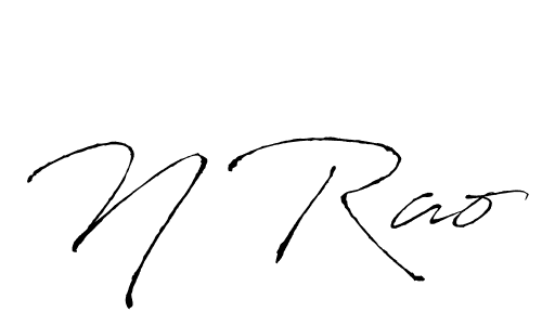 Antro_Vectra is a professional signature style that is perfect for those who want to add a touch of class to their signature. It is also a great choice for those who want to make their signature more unique. Get N Rao name to fancy signature for free. N Rao signature style 6 images and pictures png