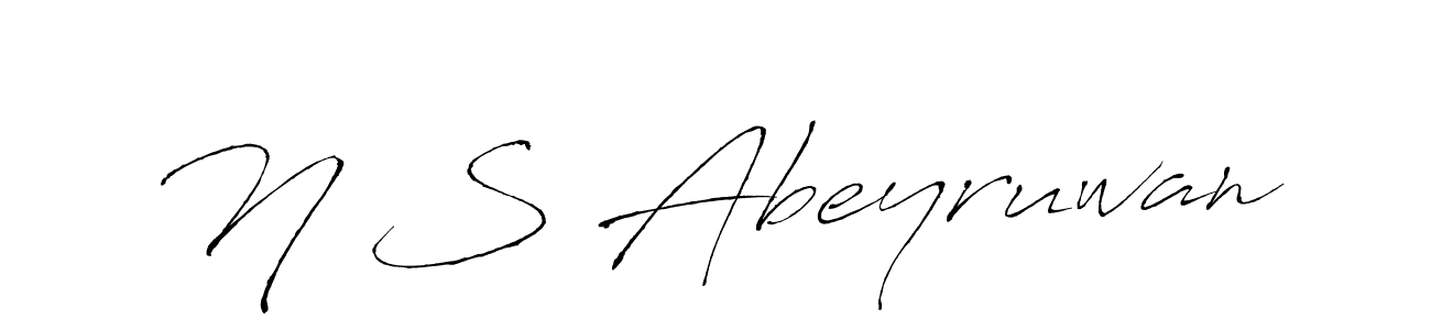 Similarly Antro_Vectra is the best handwritten signature design. Signature creator online .You can use it as an online autograph creator for name N S Abeyruwan. N S Abeyruwan signature style 6 images and pictures png